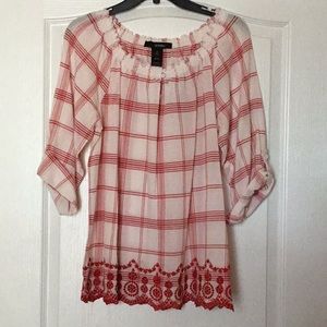 Ali miles Plaid Tunic